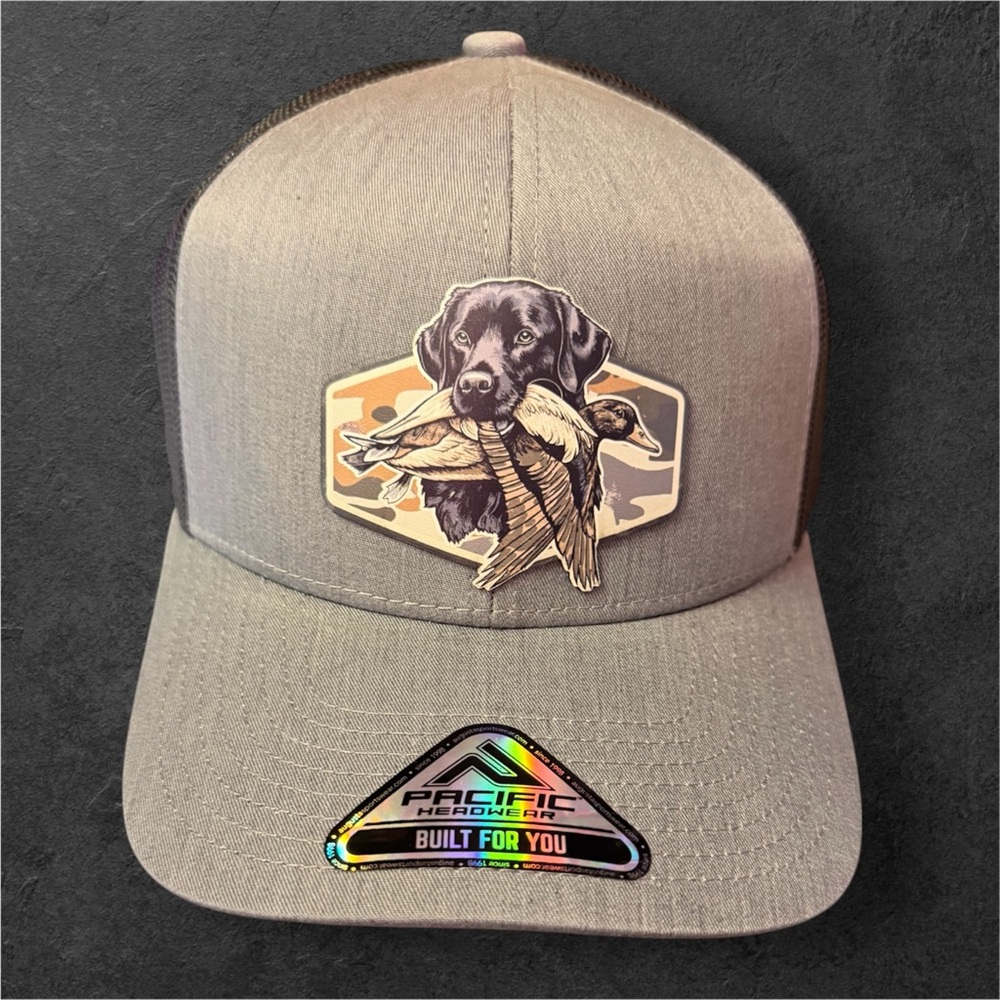 BG Patch & Brim Waterfowl Hunting Dog Patch Hat | Labrador Retriever Trucker